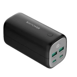 Rav Power 20000Mah Gan Pd65W 4-Port Portable Charger  Offline Black